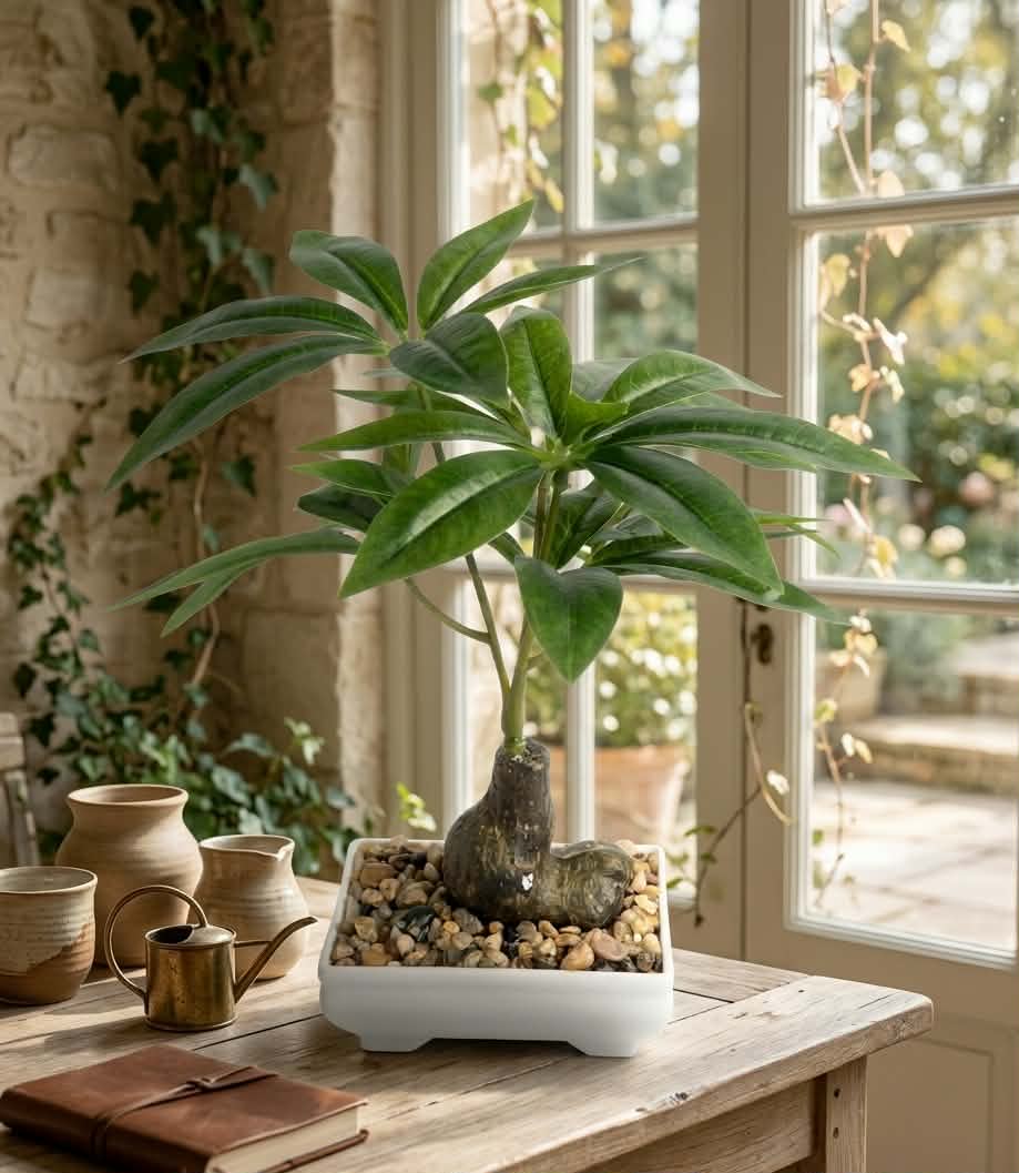 Modern Faux Money Tree (Pachira)