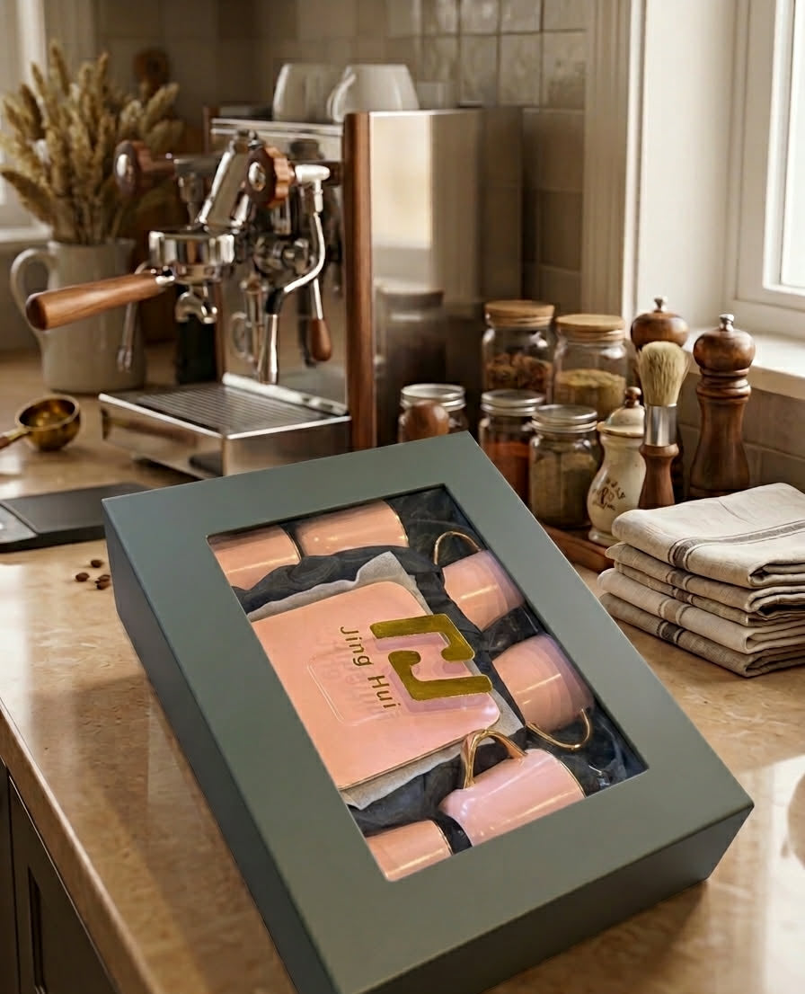 Premium coffee cups set