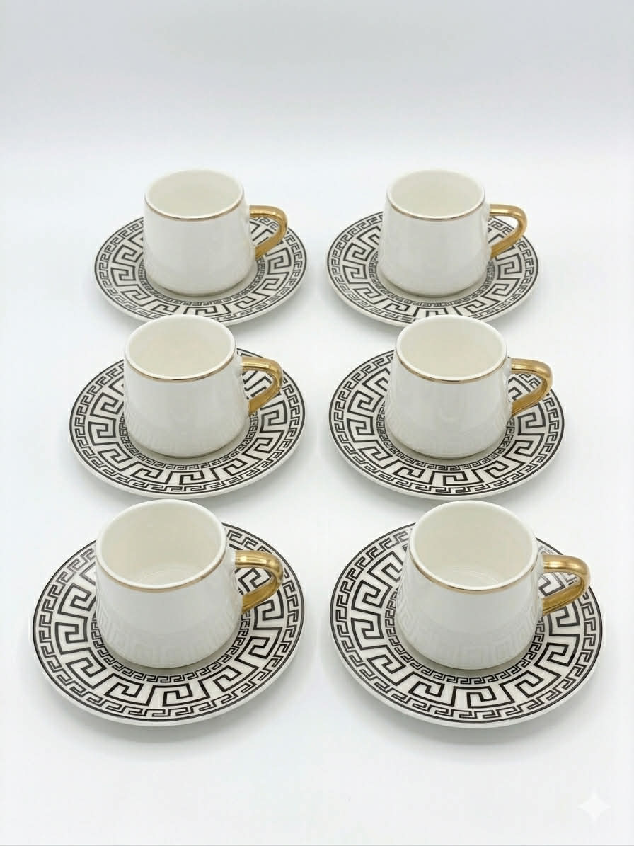 elegantly crafted cups12 pcs coffee cup set