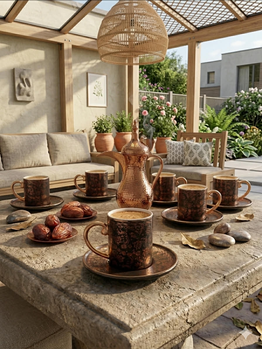 Royal Rose Gold Charm12 pcs coffee cup set