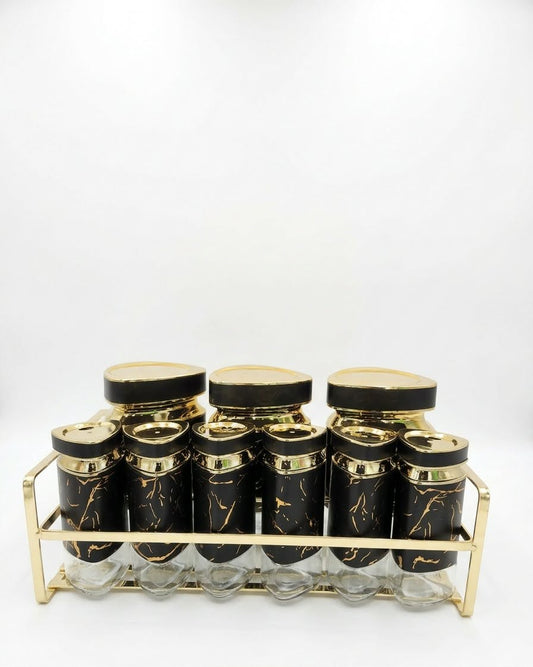 Condiment Jar Spice Container Set of 9pcs.