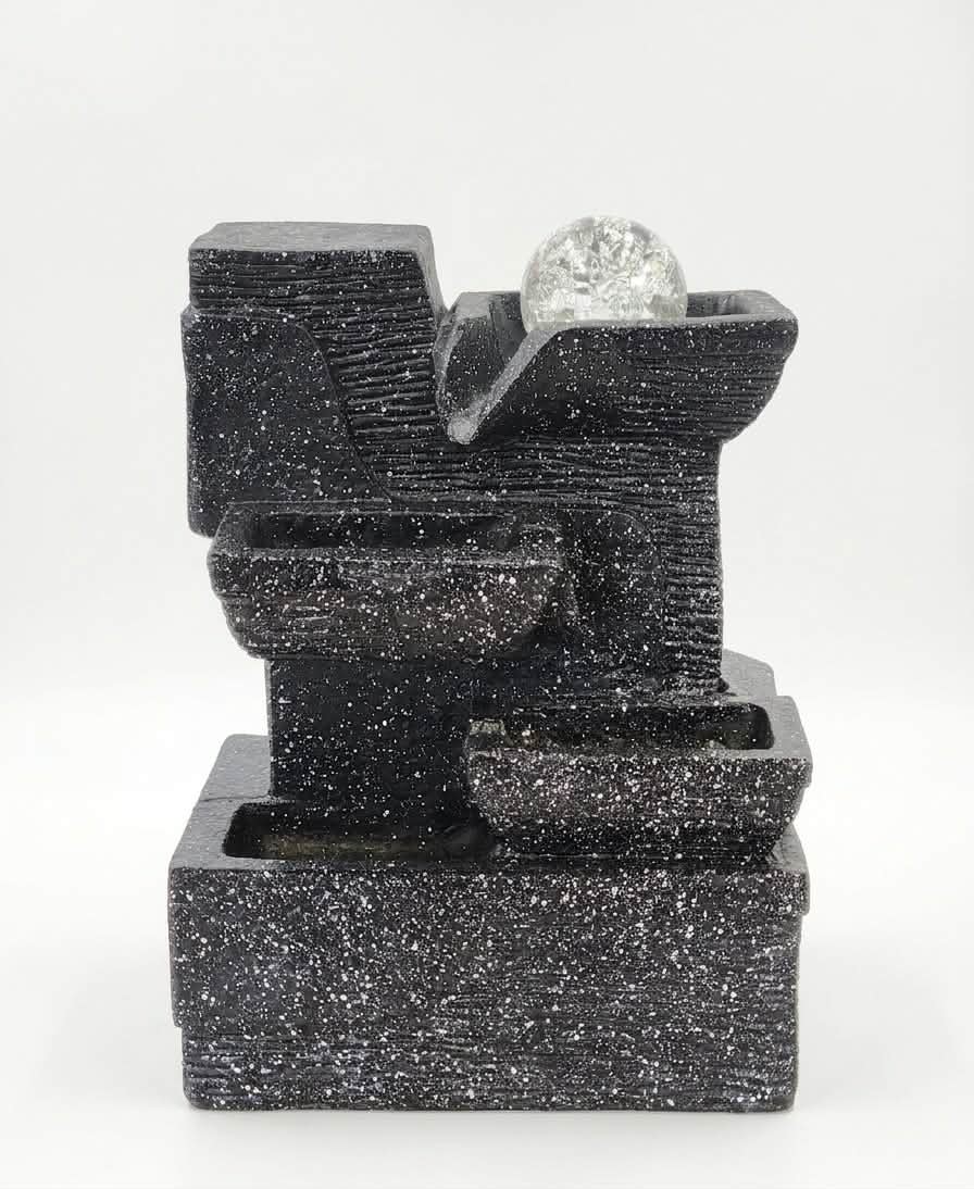 Zen Spherical Cascade Tabletop Fountain