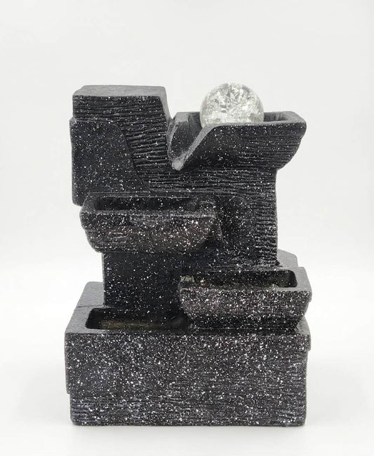 Zen Spherical Cascade Tabletop Fountain