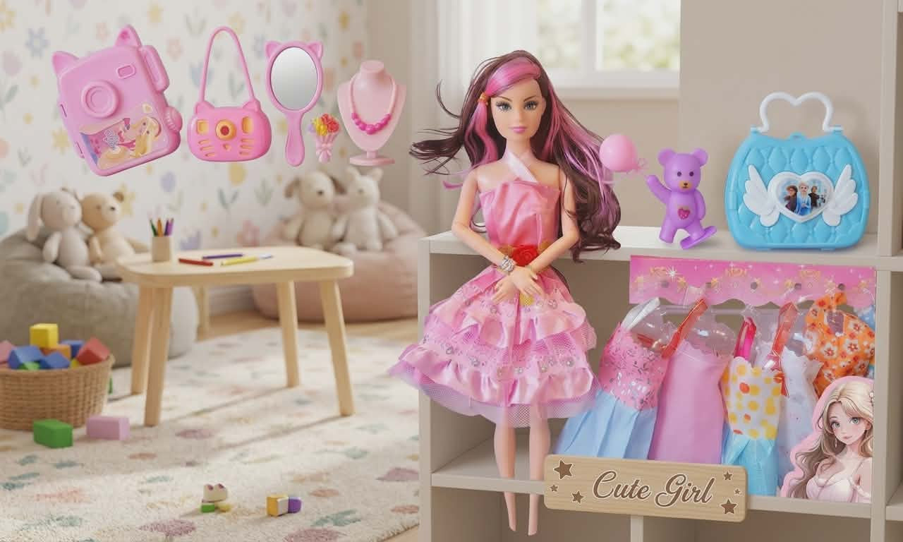 Cute girl dress up more
