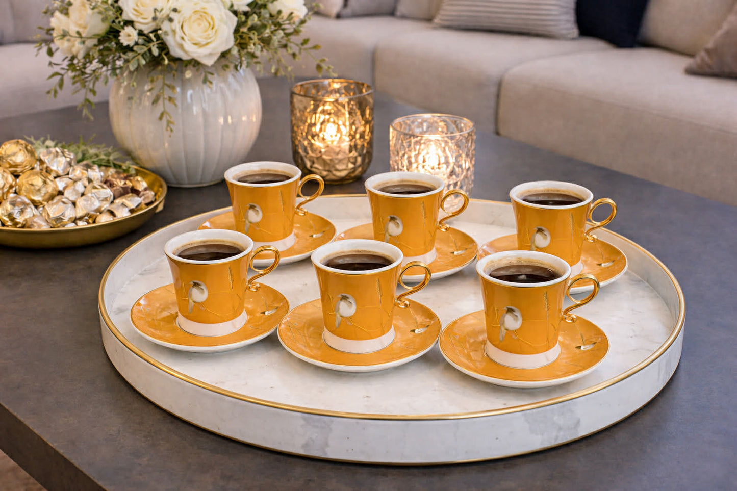 Radiant Lines12 pcs coffee cup set