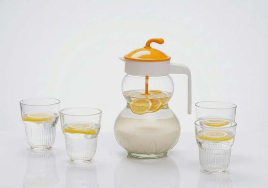 5 pcs water jar with cups