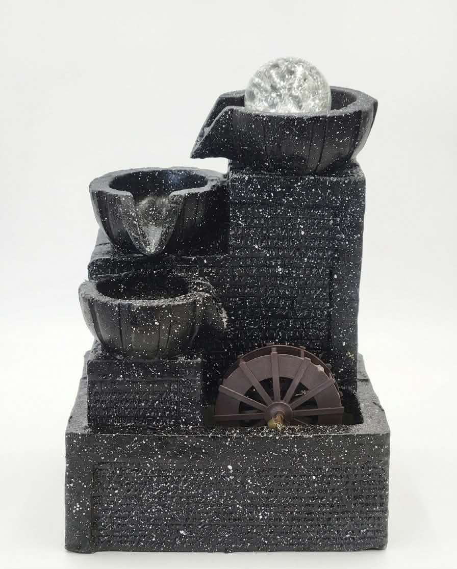 Midnight Mill Tabletop Water Fountain