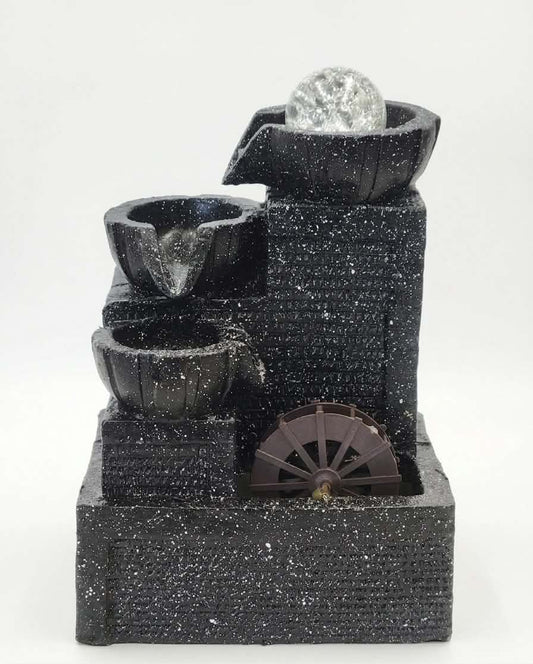 Midnight Mill Tabletop Water Fountain