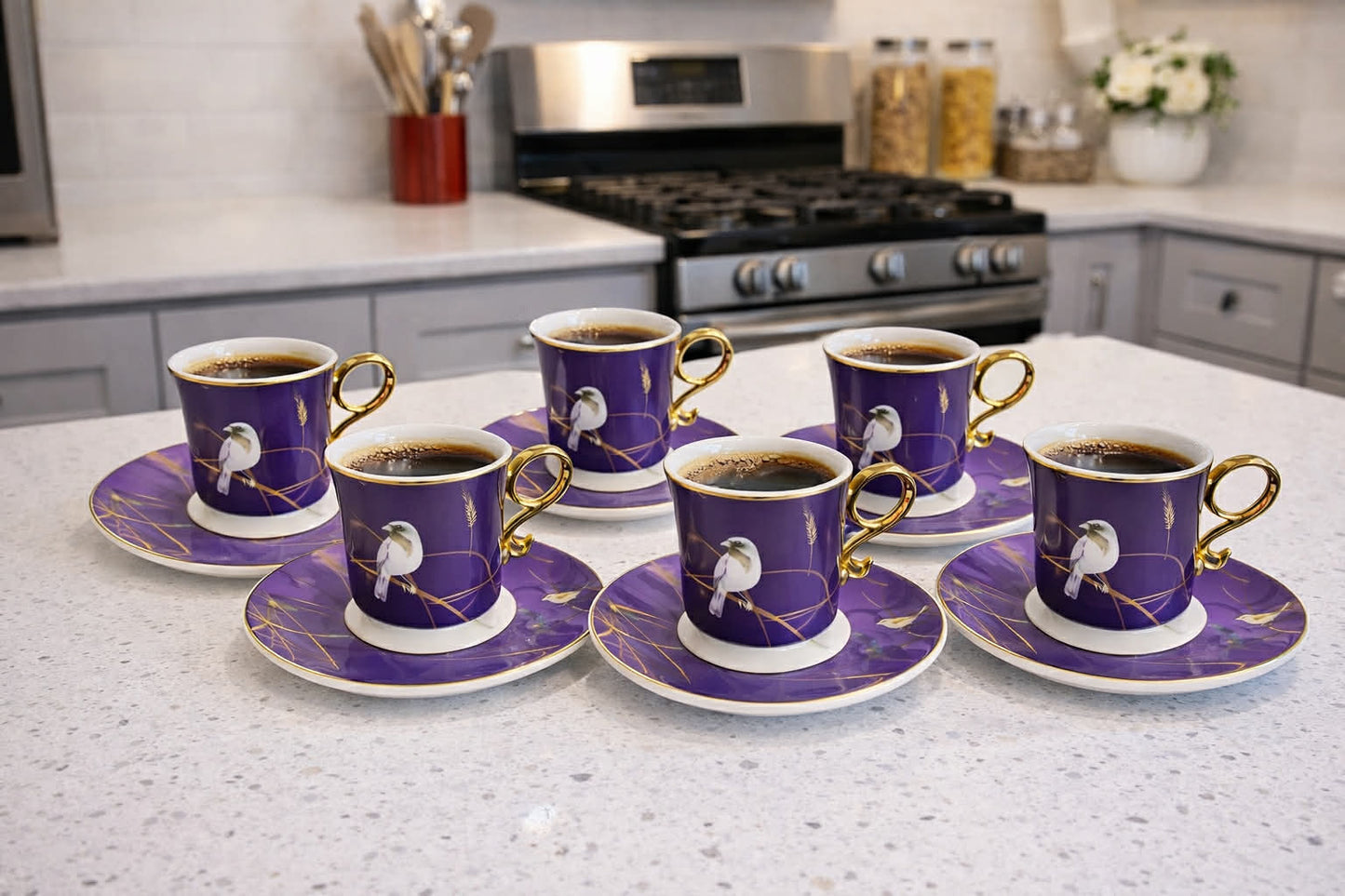 Radiant Lines12 pcs coffee cup set