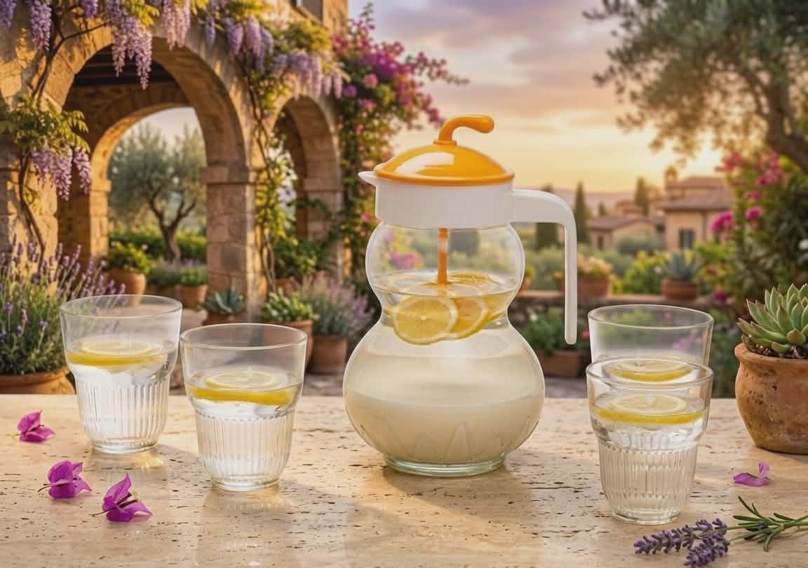 5 pcs water jar with cups