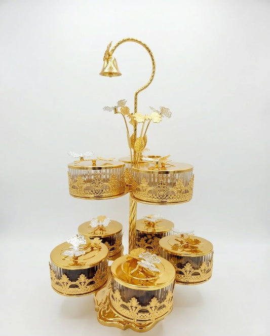 2 layers & 8pot candy tray
