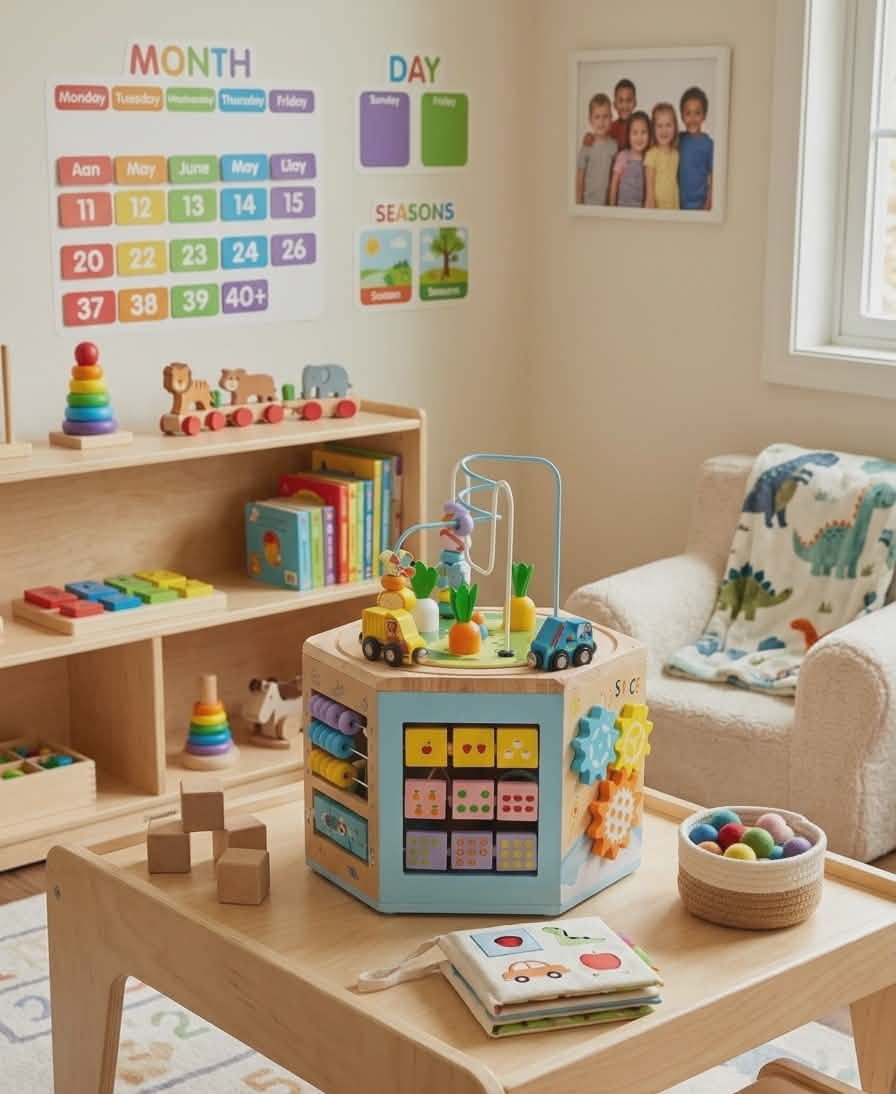 Montessori round bead treasure