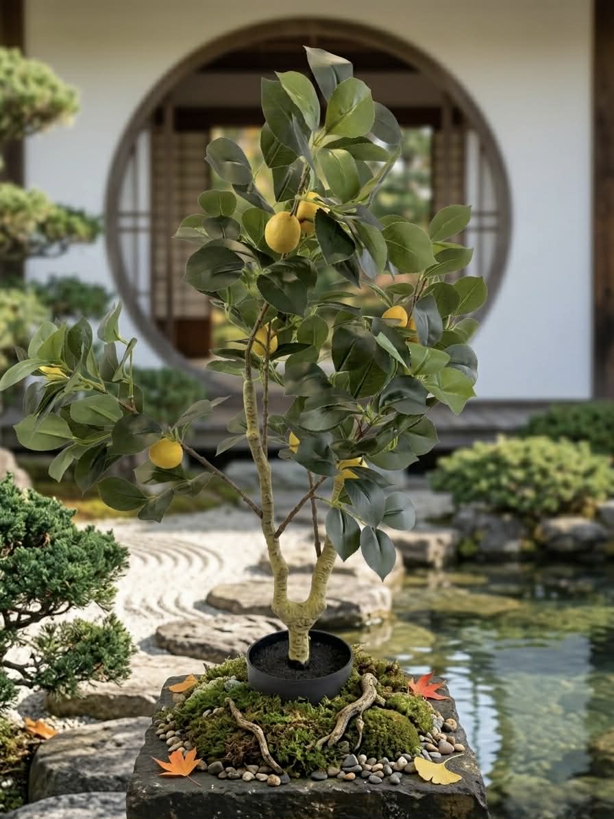 Mediterranean Faux Lemon Tree